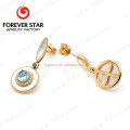 9ct Simple Gold Earring Designs for Women